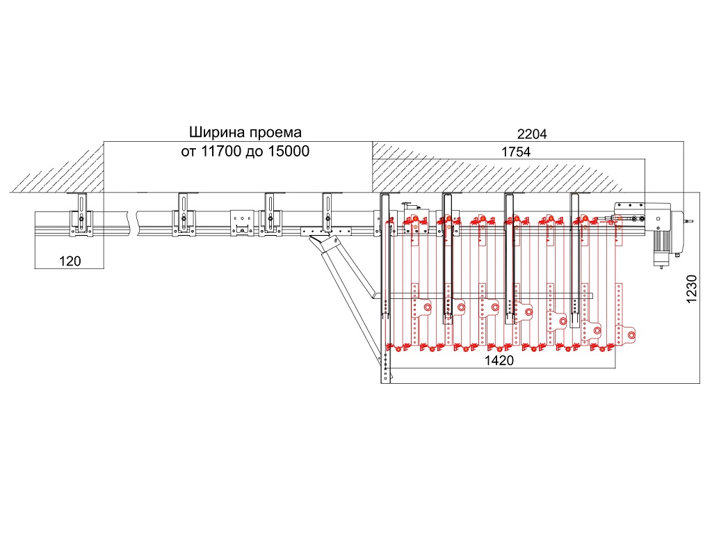 Схема открывания 0 + 14.